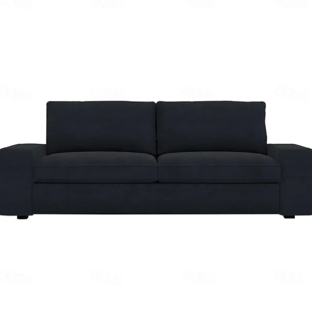 Velvet Sofa Cover of 3-Seater Slipcovers Solid Color Quilted Velvet KIVcover LITB PRIME cover