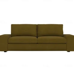 Velvet Sofa Cover of 3-Seater Slipcovers Solid Color Quilted Velvet KIVcover LITB PRIME cover