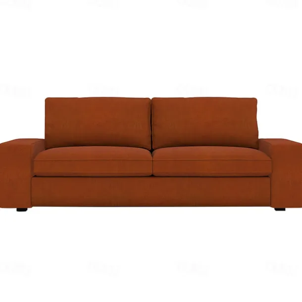 Velvet Sofa Cover of 3-Seater Slipcovers Solid Color Quilted Velvet KIVcover LITB PRIME cover