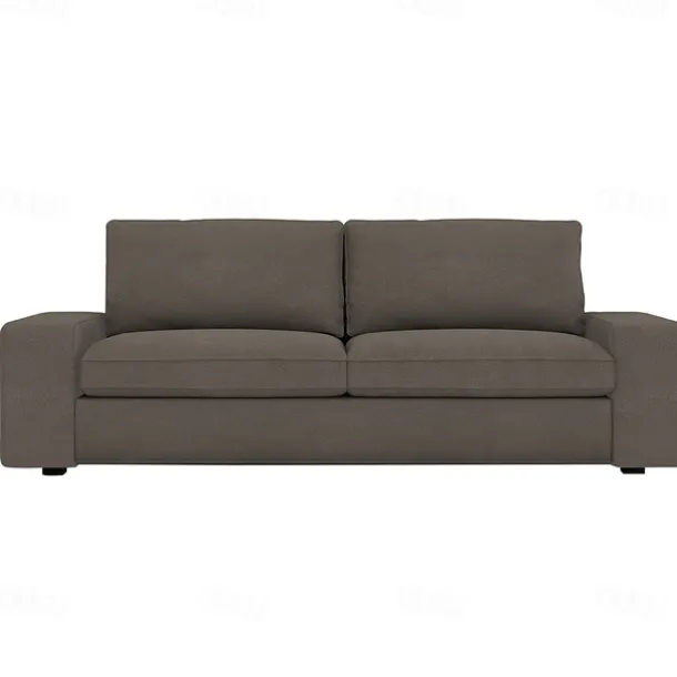 Velvet Sofa Cover of 3-Seater Slipcovers Solid Color Quilted Velvet KIVcover LITB PRIME cover