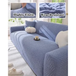 Velvet Sofa Cover Soft and Luxurious Velvet Fabric Perfect for Living Room Decor Stylish and Comfortable Slipcover Easy to Install and Clean Durable and Machine Washable Adds Elegance to Any Sofa