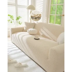 Velvet Sofa Cover Soft and Luxurious Velvet Fabric Perfect for Living Room Decor Stylish and Comfortable Slipcover Easy to Install and Clean Durable and Machine Washable Adds Elegance to Any Sofa