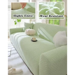 Velvet Sofa Cover Soft and Luxurious Velvet Fabric Perfect for Living Room Decor Stylish and Comfortable Slipcover Easy to Install and Clean Durable and Machine Washable Adds Elegance to Any Sofa