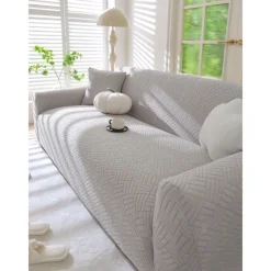 Velvet Sofa Cover Soft and Luxurious Velvet Fabric Perfect for Living Room Decor Stylish and Comfortable Slipcover Easy to Install and Clean Durable and Machine Washable Adds Elegance to Any Sofa