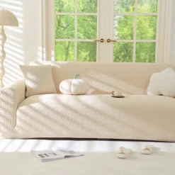 Velvet Sofa Cover Soft and Luxurious Velvet Fabric Perfect for Living Room Decor Stylish and Comfortable Slipcover Easy to Install and Clean Durable and Machine Washable Adds Elegance to Any Sofa