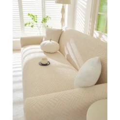 Velvet Sofa Cover Soft and Luxurious Velvet Fabric Perfect for Living Room Decor Stylish and Comfortable Slipcover Easy to Install and Clean Durable and Machine Washable Adds Elegance to Any Sofa