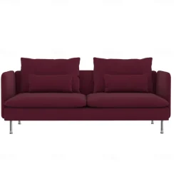 Velvet Sofa Cover Solid Color with Armrests Machine Washable and Dryable Velvet Slipcovers SODERcover LITB PRIME cover