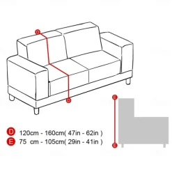 Velvet Sofa Slipcover Burgundy Stretch Couch Covers for Cushion Couch Thick Soft Sofa Cover Washable Furniture Protector, Couch Covers for Dogs, Form Fit Couch Slipcover