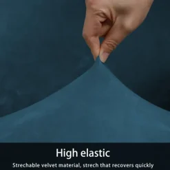 Velvet Universal Round Stool Cover - Bar Round Swivel Chair Cover - Round Barstool Seat Cover - Soft and Durable - Perfect for Protecting and Enhancing Bar Stools