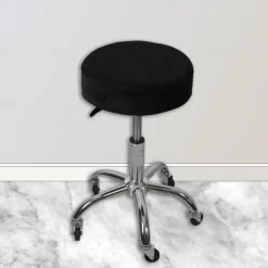 Velvet Universal Round Stool Cover - Bar Round Swivel Chair Cover - Round Barstool Seat Cover - Soft and Durable - Perfect for Protecting and Enhancing Bar Stools