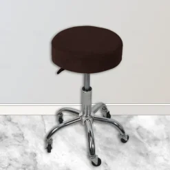 Velvet Universal Round Stool Cover - Bar Round Swivel Chair Cover - Round Barstool Seat Cover - Soft and Durable - Perfect for Protecting and Enhancing Bar Stools