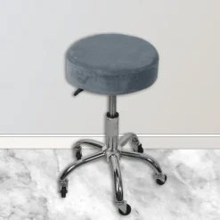 Velvet Universal Round Stool Cover - Bar Round Swivel Chair Cover - Round Barstool Seat Cover - Soft and Durable - Perfect for Protecting and Enhancing Bar Stools
