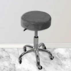 Velvet Universal Round Stool Cover - Bar Round Swivel Chair Cover - Round Barstool Seat Cover - Soft and Durable - Perfect for Protecting and Enhancing Bar Stools