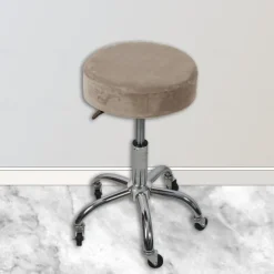 Velvet Universal Round Stool Cover - Bar Round Swivel Chair Cover - Round Barstool Seat Cover - Soft and Durable - Perfect for Protecting and Enhancing Bar Stools