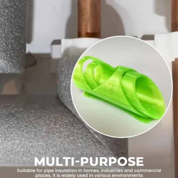 Versatile 3-Pack Plastic Pipe Insulation Cutter Set - Easy Cut Foam Tool for 41mm, 46mm, 53mm Pipes - Residential, Industrial & Commercial Insulation