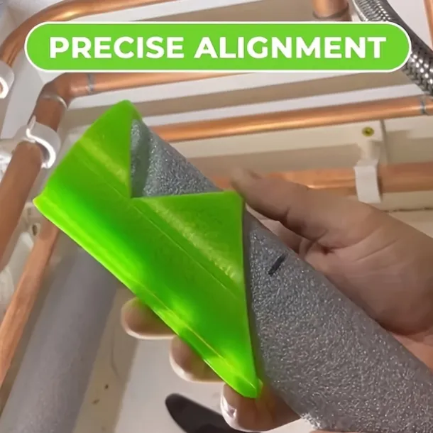 Versatile 3-Pack Plastic Pipe Insulation Cutter Set - Easy Cut Foam Tool for 41mm, 46mm, 53mm Pipes - Residential, Industrial & Commercial Insulation