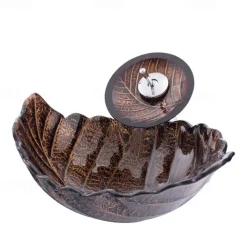 Vessel Sink for Bathroom Modern Leaf Style Bathroom Vanity Sinks Above Counter Countertop Basin sink