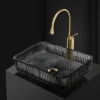 Vessel Sink for Bathroom Modern Rectangular Bathroom Vanity Sinks Above Counter Glass Countertop Basin sink