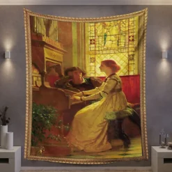 Victorian Hanging Tapestry Wall Art Decor Photograph Backdrop Blanket Curtain Home Bedroom Living Room Decoration