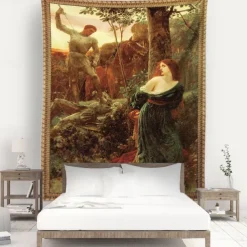 Victorian Hanging Tapestry Wall Art Decor Photograph Backdrop Blanket Curtain Home Bedroom Living Room Decoration