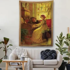 Victorian Hanging Tapestry Wall Art Decor Photograph Backdrop Blanket Curtain Home Bedroom Living Room Decoration