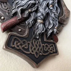 Viking Berserker Double Axe Wall Decoration Plaque House Decoration Garden Decoration Resin Home Decoration Crafts