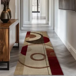 Vintage Boho Shaggy Hallway Runner Rug Soft, Non-Slip Washable Entryway Mat, Farmhouse Kitchen, Bathroom, Bedroom Area Carpet