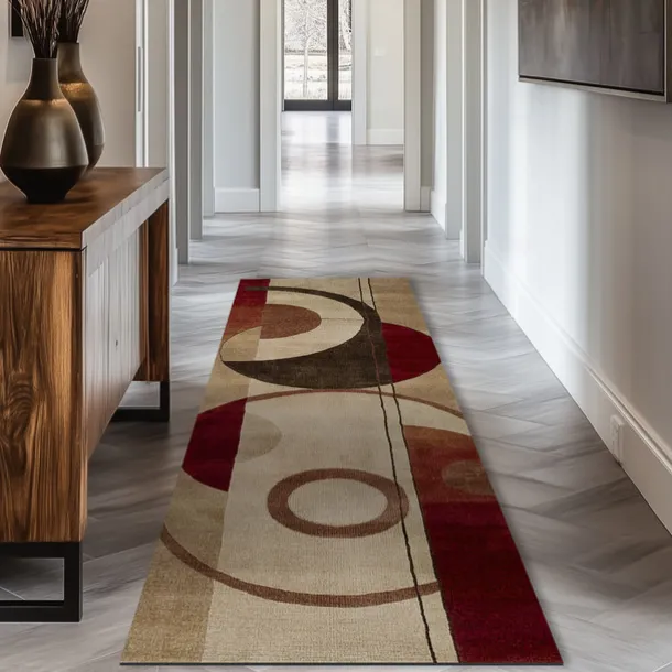 Vintage Boho Shaggy Hallway Runner Rug Soft, Non-Slip Washable Entryway Mat, Farmhouse Kitchen, Bathroom, Bedroom Area Carpet