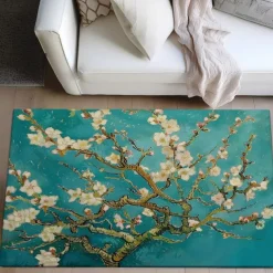 Vintage Branches Area Rug Kitchen Mat Non-Slip Oil Proof Floor Mat Livingroom Rug Indoor Outdoor Mat Bedroom Decor Bathroom Mat Entrance Rug Door Mat