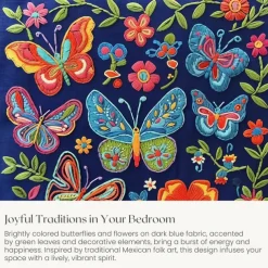 Vintage Butterfly Pattern Duvet Cover Set Set Soft 3-Piece Luxury Cotton Bedding Set Home Decor Gift King Queen Duvet Cover