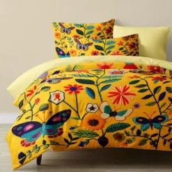 Vintage Butterfly Pattern Duvet Cover Set Set Soft 3-Piece Luxury Cotton Bedding Set Home Decor Gift King Queen Duvet Cover