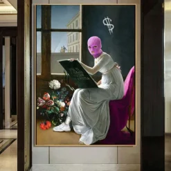 Vintage Canvas Painting Posters Masked Artist Criss Bellini Print Art Works For Home Wall Living Room Decoration Picture Cuadros