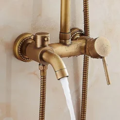 Vintage Shower System Faucet Set, 8