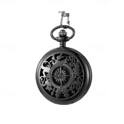 Vintage Style Compass Pocket Watch Essential Equipment for Outdoor Mountaineering and Exploration Adventures