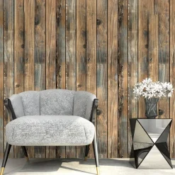 Vintage Wallpaper Wall Mural 1pc Thickened Wood Grain Contact Paper, Home Decor PVC Material Self-Adhesive Wallpaper Waterproof Oilproof For Cabinets Tables Home Renovation 45x1000cm(17.7