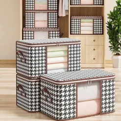 Visual Clothes Storage Bag Wardrobe Sorting Storage Box Portable Storage Bag Winter Quilt Storage Box