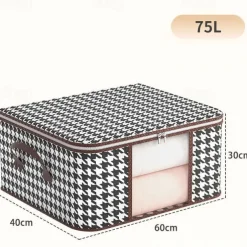 Visual Clothes Storage Bag Wardrobe Sorting Storage Box Portable Storage Bag Winter Quilt Storage Box