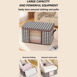 Visual Clothes Storage Bag Wardrobe Sorting Storage Box Portable Storage Bag Winter Quilt Storage Box