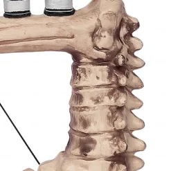 Voice Controlled Skeleton Sewing Machine, Realistic Skeleton with Spooky Sounds Decoration, Figurine Perfect Halloween Decoration for Outdoor Indoor Yard Haunted House Decor