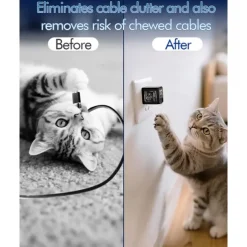 45W GaN Charger Fast Charging,Retractable Phone Charger Wall Plug with Lightening and Type-C Cables, for Phone, Android and More