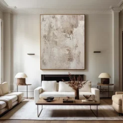 Wabi sabi painting handmade Wall Art Beige Abstract Painting on Canvas A Pair Beige Texture oil painting handmade Wall Art Neutral Abstract painting Wall Art Boho Wal Decor painting