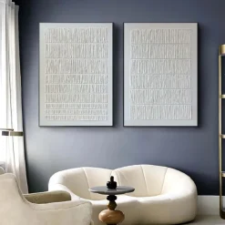 Wabi-Sabi art hand painted Wall Art Beige white Texture Painting handmade Beige 3D Plaster Wall Art Contemporary Art Minimalist painting Wall Art Modern Wall Decor paintings
