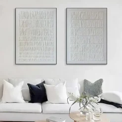 Wabi-Sabi art hand painted Wall Art Beige white Texture Painting handmade Beige 3D Plaster Wall Art Contemporary Art Minimalist painting Wall Art Modern Wall Decor paintings