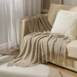 Waffle Weave Blanket Soft and Textured Design for Ultimate Comfort Lightweight and Breathable Perfect for All-Season Use Adds a Minimalist and Stylish Touch to Your Home Durable and Easy to Maintain