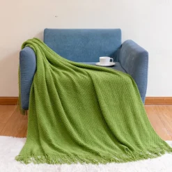 Waffle Weave Blanket Soft and Textured Design for Ultimate Comfort Lightweight and Breathable Perfect for All-Season Use Adds a Minimalist and Stylish Touch to Your Home Durable and Easy to Maintain