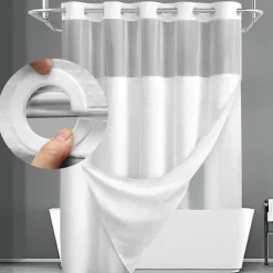 Waffle Weave Shower Curtain 180cm*180cm(70