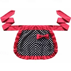 Waist Apron Black Chef Apron For Women and Men, Cotton Canvas Kitchen Cooking Apron, Personalised Gardening Apron with Pocket, Cross Back Heavy Duty Adjustable