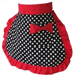 Waist Apron Black Chef Apron For Women and Men, Cotton Canvas Kitchen Cooking Apron, Personalised Gardening Apron with Pocket, Cross Back Heavy Duty Adjustable