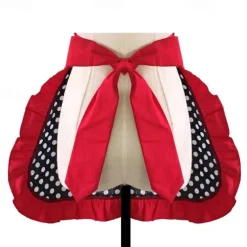 Waist Apron Black Chef Apron For Women and Men, Cotton Canvas Kitchen Cooking Apron, Personalised Gardening Apron with Pocket, Cross Back Heavy Duty Adjustable