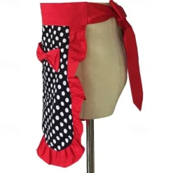 Waist Apron Black Chef Apron For Women and Men, Cotton Canvas Kitchen Cooking Apron, Personalised Gardening Apron with Pocket, Cross Back Heavy Duty Adjustable